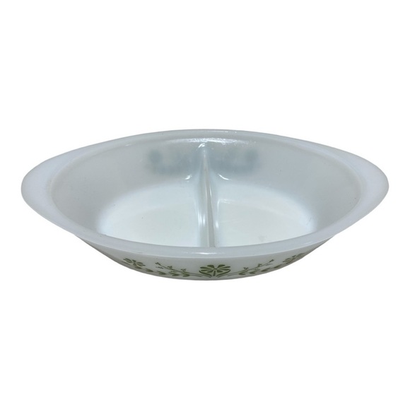 Vintage Glasbake Segmented Milk Glass Vegetable Service - Picture 3 of 7